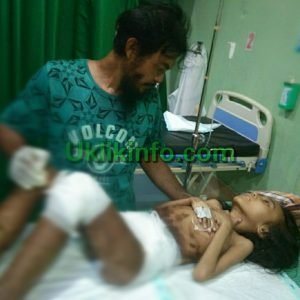 Adiba, Bocah Yang Sebagian Tubuhnya Berulat Di Rujuk Ke RS Batara Guru