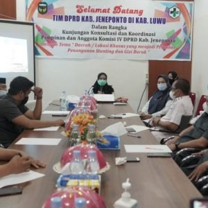 DPRD Jeneponto Konsultasi Penanganan Stunting Di Kabupaten Luwu