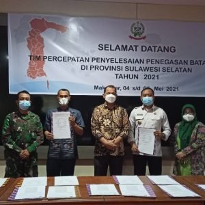 Pastikan Batas Wilayah, Tim Penegasan Batas Luwu Ikuti Rakor Sinkronisasi Di Makassar