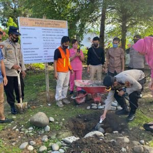 Kapolres Letakkan Batu Pertama, 10 Unit Asrama Polres Luwu Utara Resmi Dibangun