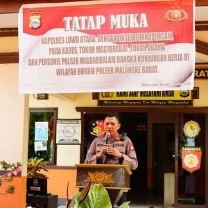 Kapolres Luwu Utara kunjungi Polsek Malangke Barat