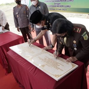 Bupati Luwu Resmikan Gedung Baharuddin Lopa Kejari Luwu