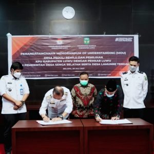 Pemkab Luwu dan KPU Jalin Kerjasama Pembentukan Desa Peduli Pemilu dan Pemilihan