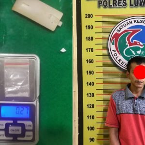 Genggam Shabu, Petani Asal Tanalili Ditangkap Sat Narkoba Polres Luwu Utara