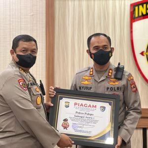 Raih Juara I, Kapolres Palopo Kembali Terima Piagam Penghargaan Dari Polda Sulsel