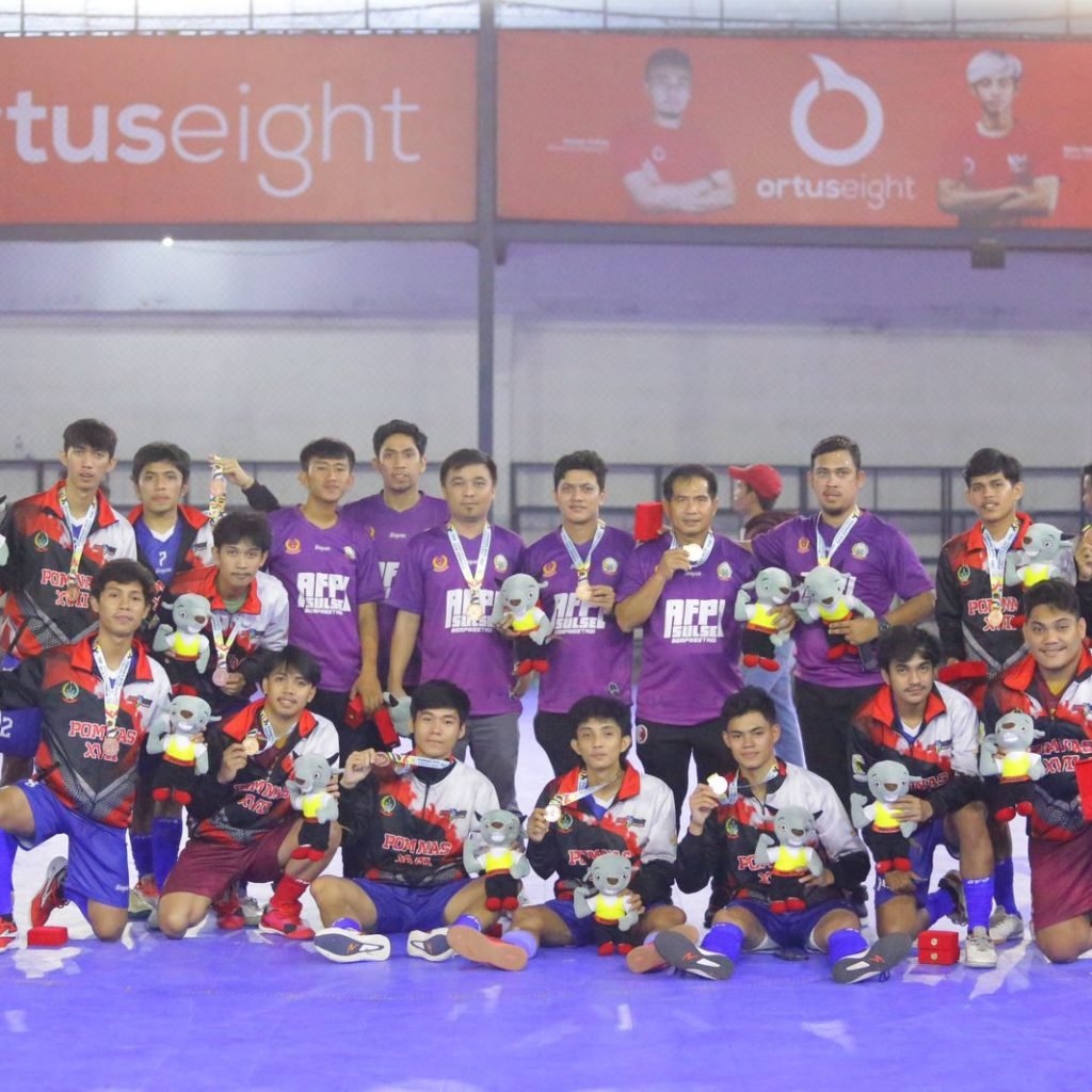 Tim Futsal Sulsel Raih Medali Perunggu POMNAS XVII Sumbar 2022