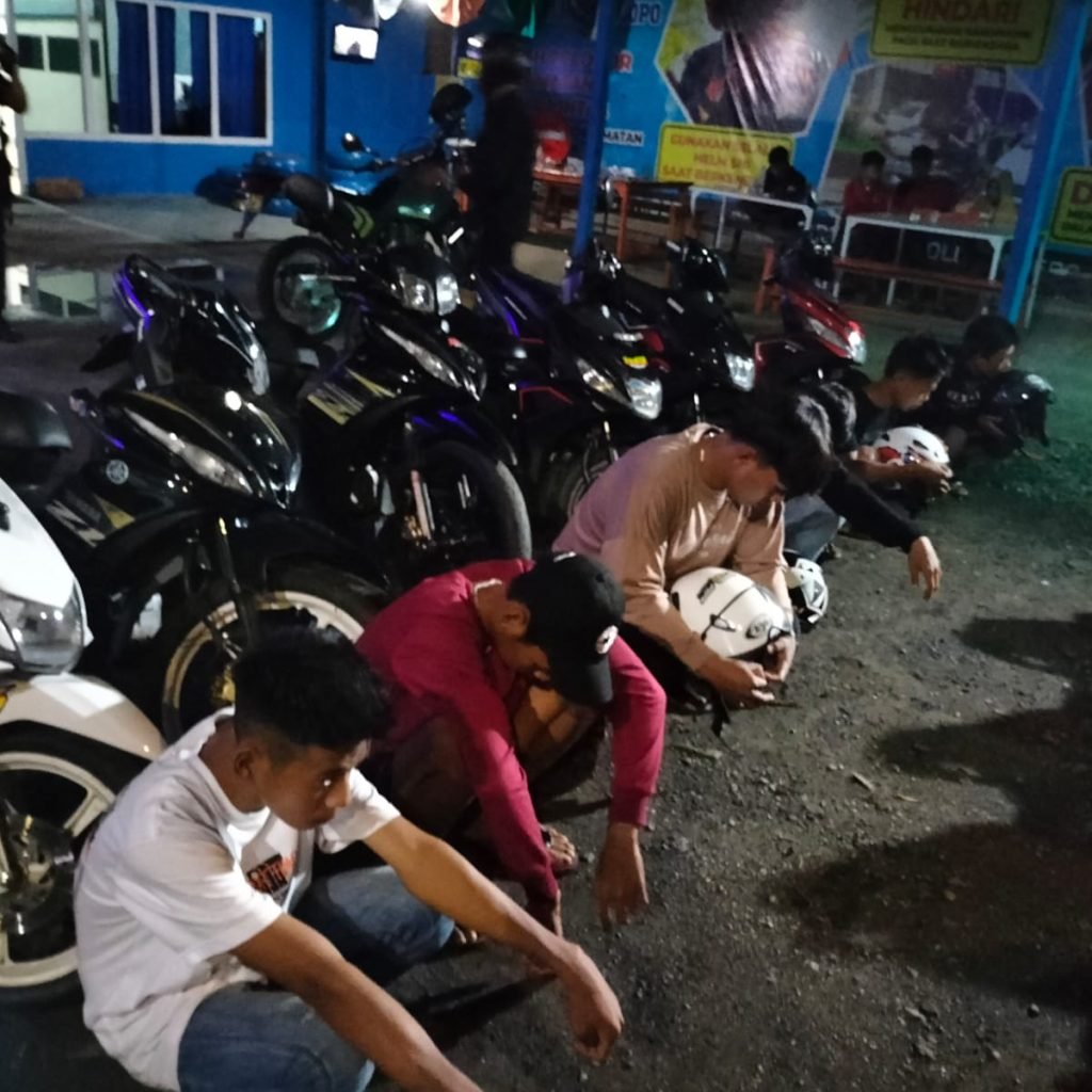 Timsus Presisi Amankan Enam Unit Motor Saat Bubarkan Aksi Balap Liar