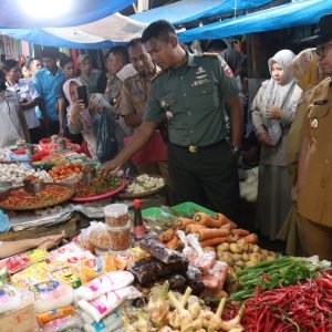 Bersama Forkompimda Dandim 1403 Palopo Pantau Ketersediaan dan Harga Bahan Pokok di Pasaran