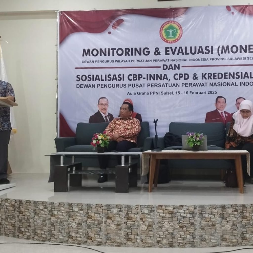 DPP PPNI Gelar Sosialisasi CBP-INNA di Sulsel, Dihadiri DPD Se Sulsel dan Perwakilan RS