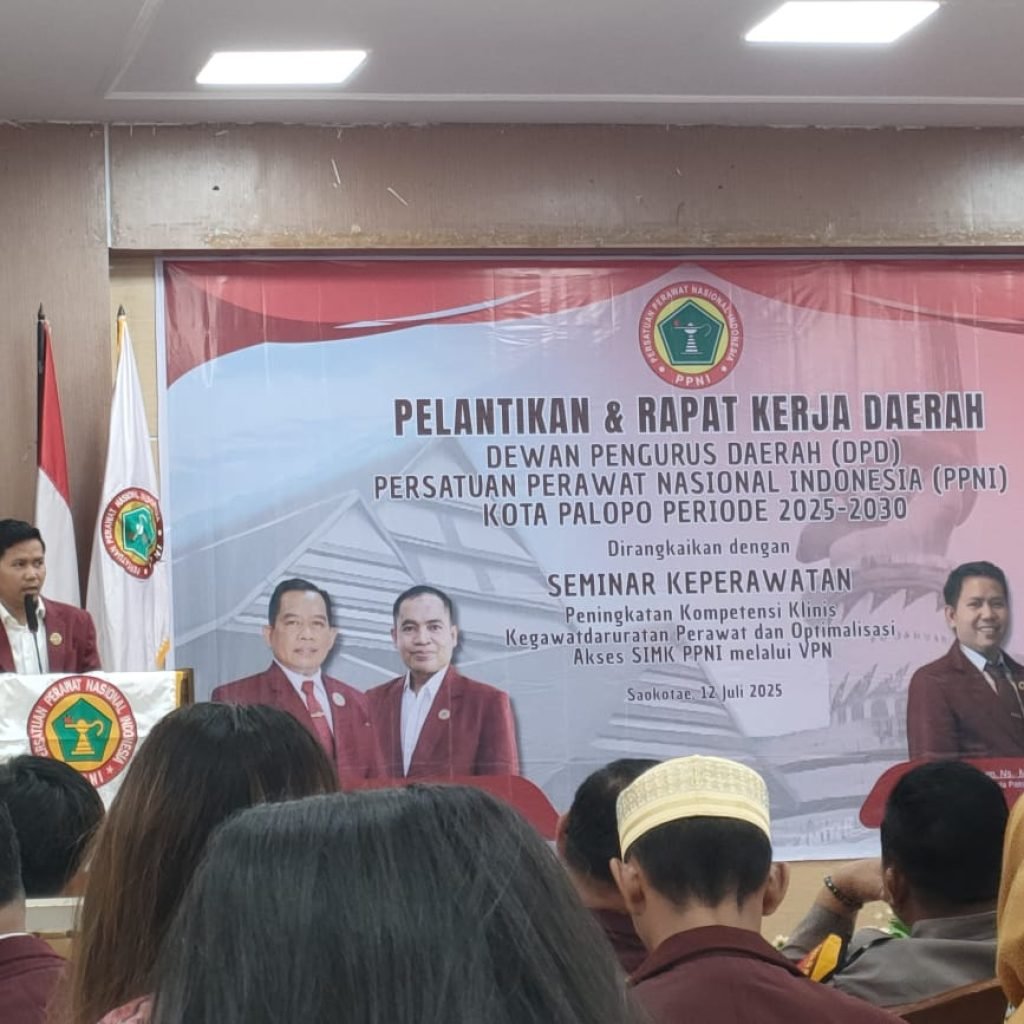Pelantikan dan Rakerda : Ketua PPNI Kota Palopo Dorong Isu Kesejahteraan Perawat Masuk RPJMD