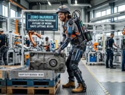 Masa Depan Penggunaan Robot Exoskeleton Untuk Membantu Pekerja Pabrik Mengangkat Beban Berat Tanpa Cedera