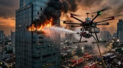 Inovasi Teknologi Drone Pemadam Kebakaran Untuk Menjangkau Gedung Tinggi Yang Sulit Diakses